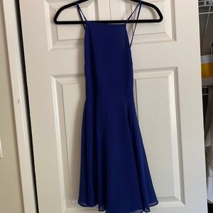 Royal blue skater dress
